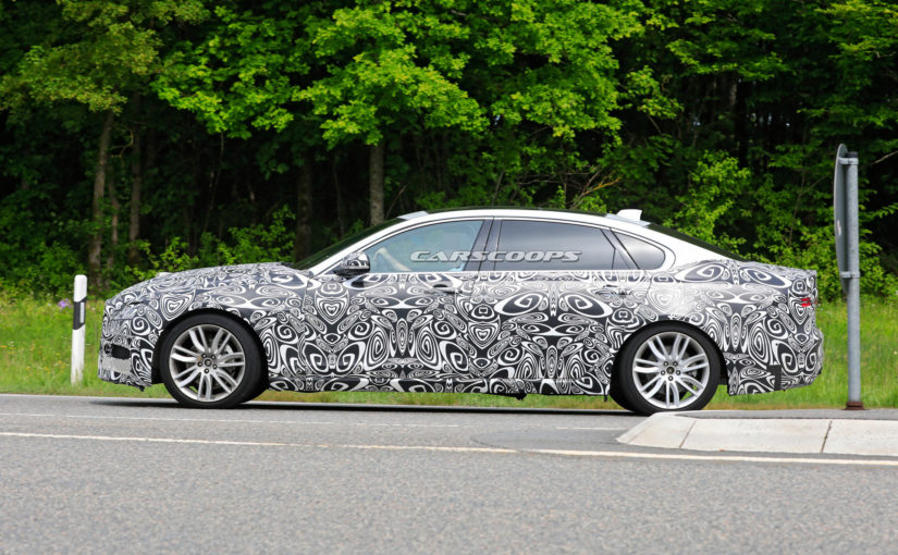 2021 Jaguar XF L Makes Spy Debut With Extra Space For Rear Occupants