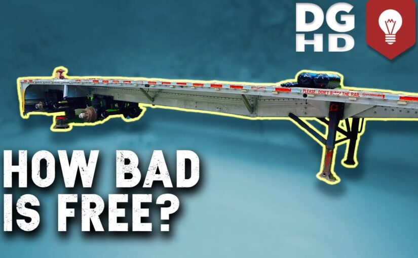 Is Free Worth It? We’ll Have To See! Can We Fix a FREE 48-ft Flatbed Trailer?
