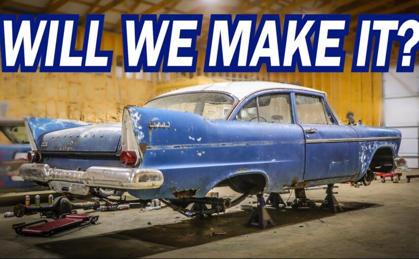 Barn Find 1958 Plymouth Project: Pushing Their Luck Doing More Work Even Though The Engine Is Ready To Drop In